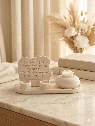 Shabbat Candle Set – Handmade Judaica | Gifts LA