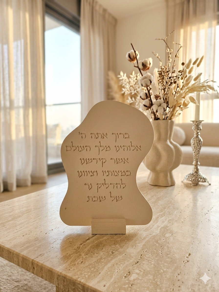 Cloud Shabbat Candle Set
