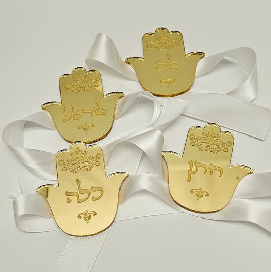 Custom Henna Hamsa cotton hand wrap - traditional Henna Hand Bracelet