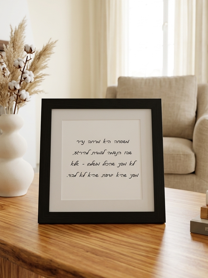 Hebrew Quote Print Collection – Framed Wall Art – Handmade Judaica | Gifts LA