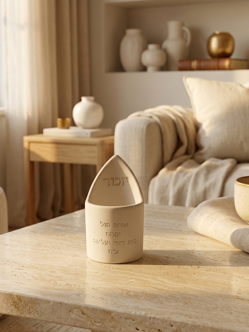 Modern Yizkor Candle Holder