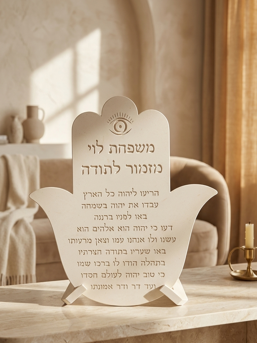 Hamsa with Mizmor L'Todah