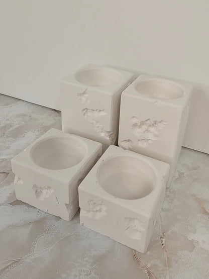 Terrazzo Stone Look Candlesticks