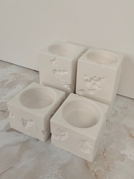 Terrazzo Stone Look Candlesticks