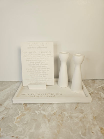 Modern Tall Shape Shabbat Set