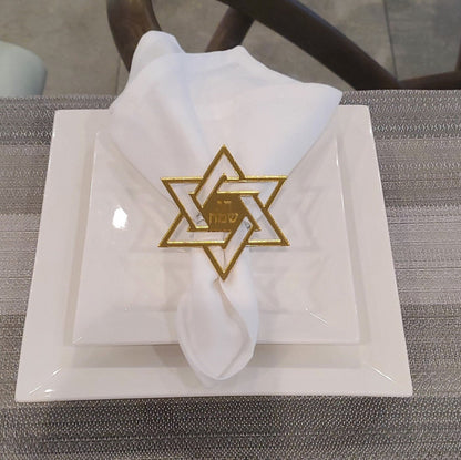 Star of david napkin holder, david star napkin holder, Custom napkin holder,Jewish napkin holder, holidays napkin holder.