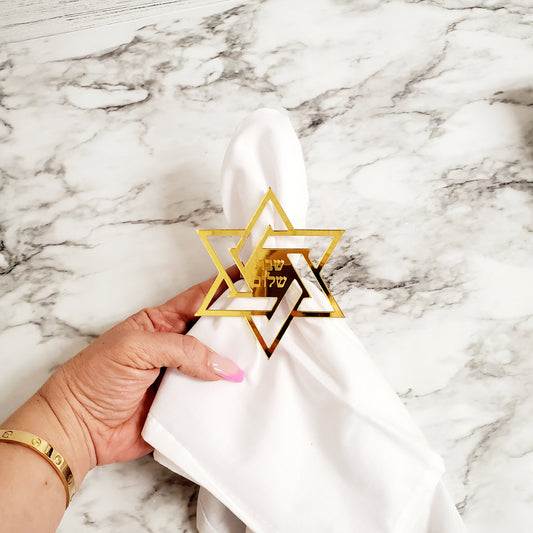 Star of david napkin holder, david star napkin holder, Custom napkin holder,Jewish napkin holder, holidays napkin holder.