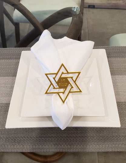 Star of david napkin holder, david star napkin holder, Custom napkin holder,Jewish napkin holder, holidays napkin holder.