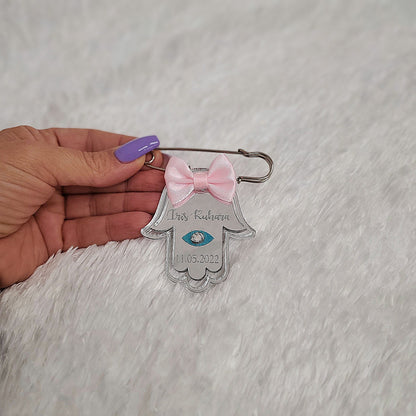 Stroller pin,stroller baby pin, hamsa pin, baby gift, new born gift, stroller accessories,1st baby gift, Tfilat Haderech, Judica, baby pin.