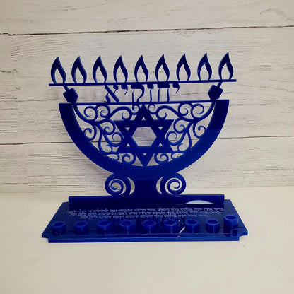 Custom menorah for Hanukkah, Custom menorah, Jewish menorah, Chanukah, Chanukia, Judica