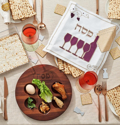 Wood Seder Plate, Custom Seder Plate, Passover Plate, Passover Seder Plate, Custom Passover Plate, Passover Gift