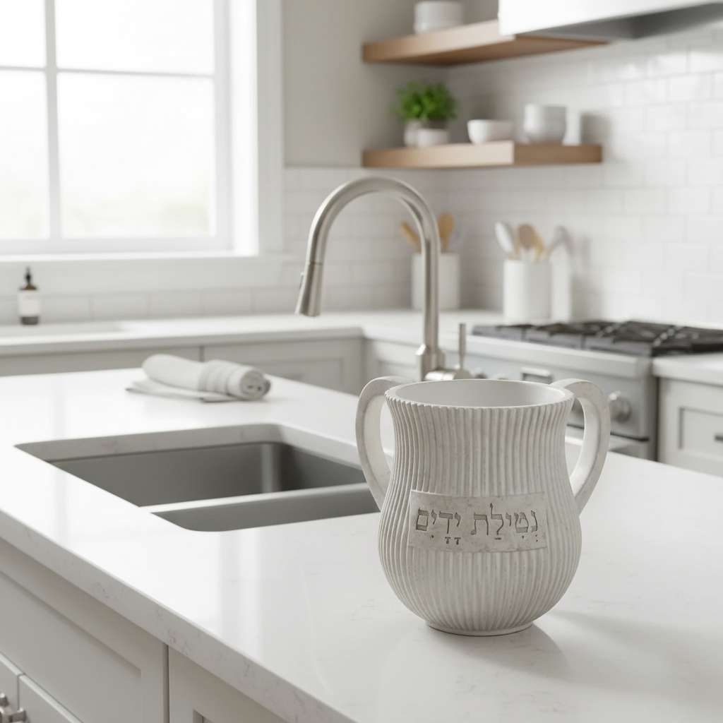 Elegant Natla – Washing Cup with Blessing Engraving